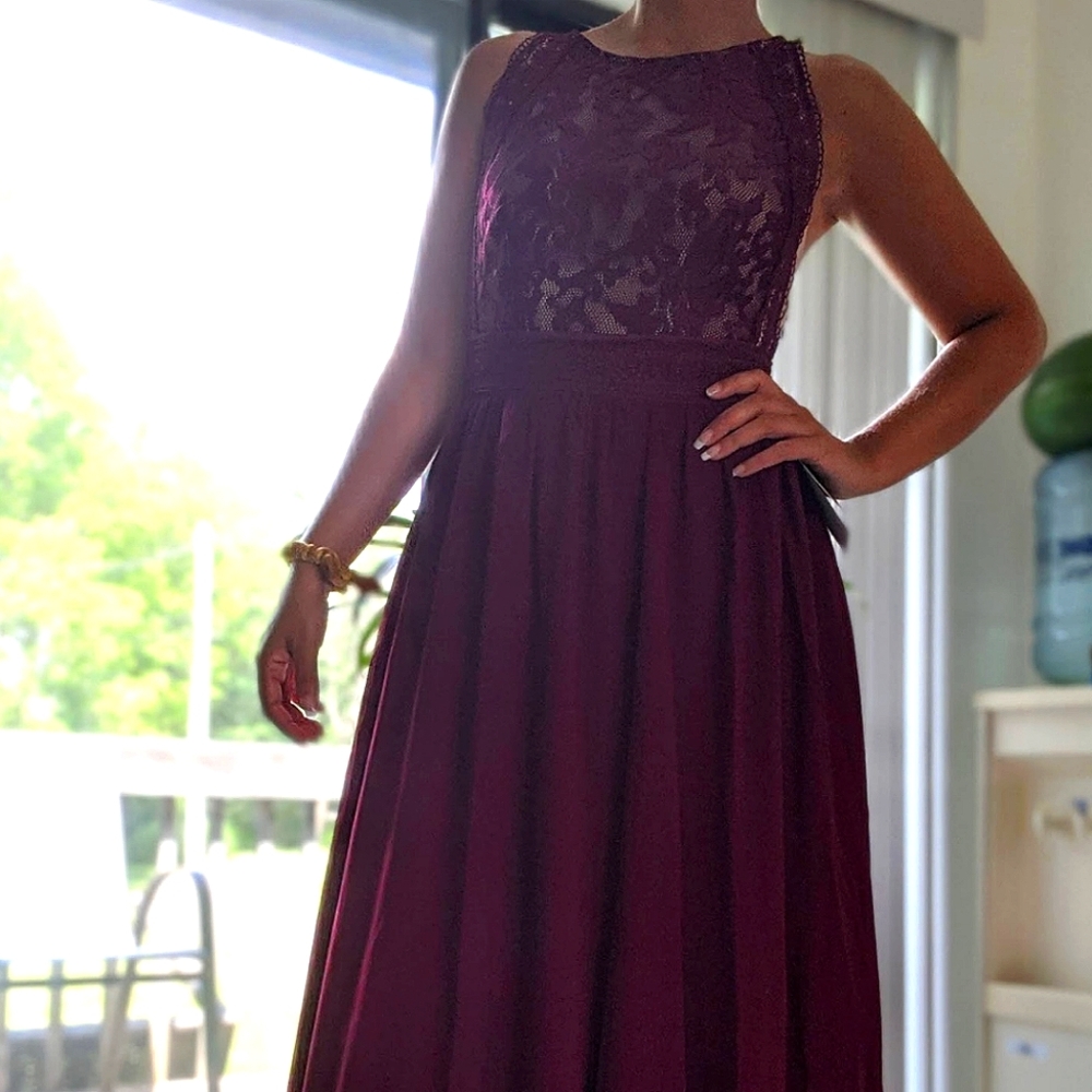Bridesmaid Maxi dress, lulus, S